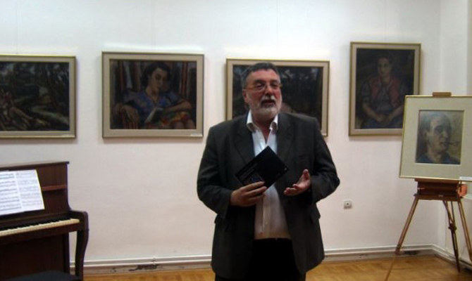 Slaviša Grujić a megnyitón